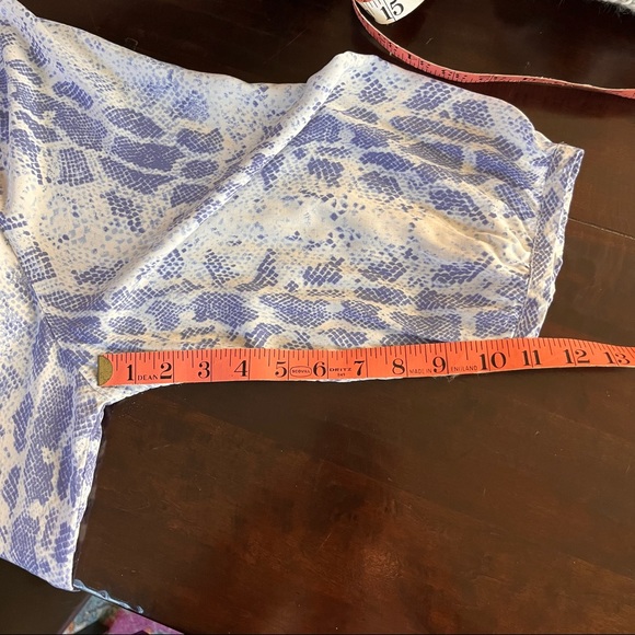 NWT Adrienne Vittadini Purple Snake Skin Tunic Blouse size 2X - Picture 7 of 10